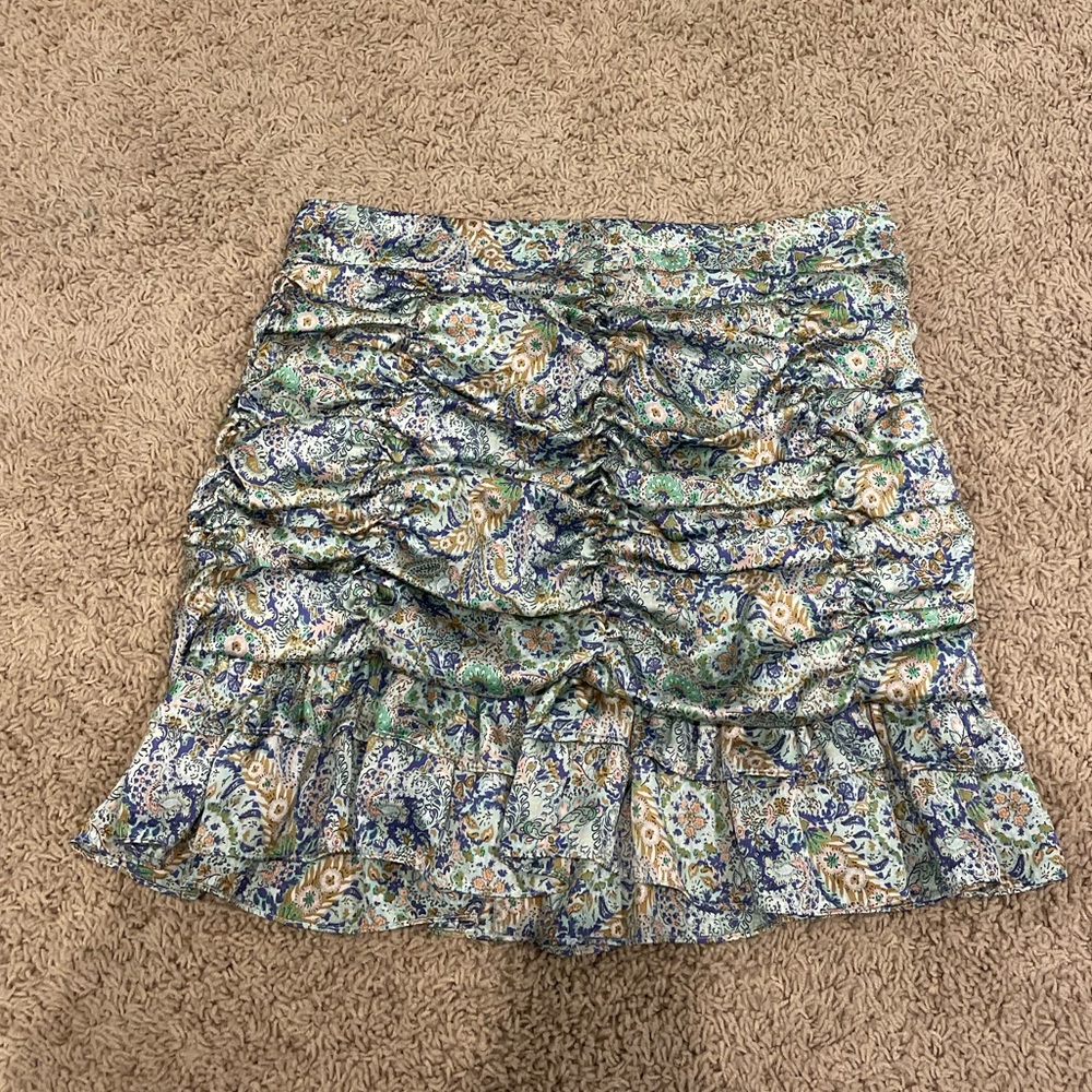 Zara pattern mini skirt
